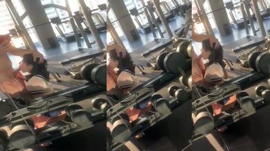 健身房的妹子一不小心碰到我的弟弟